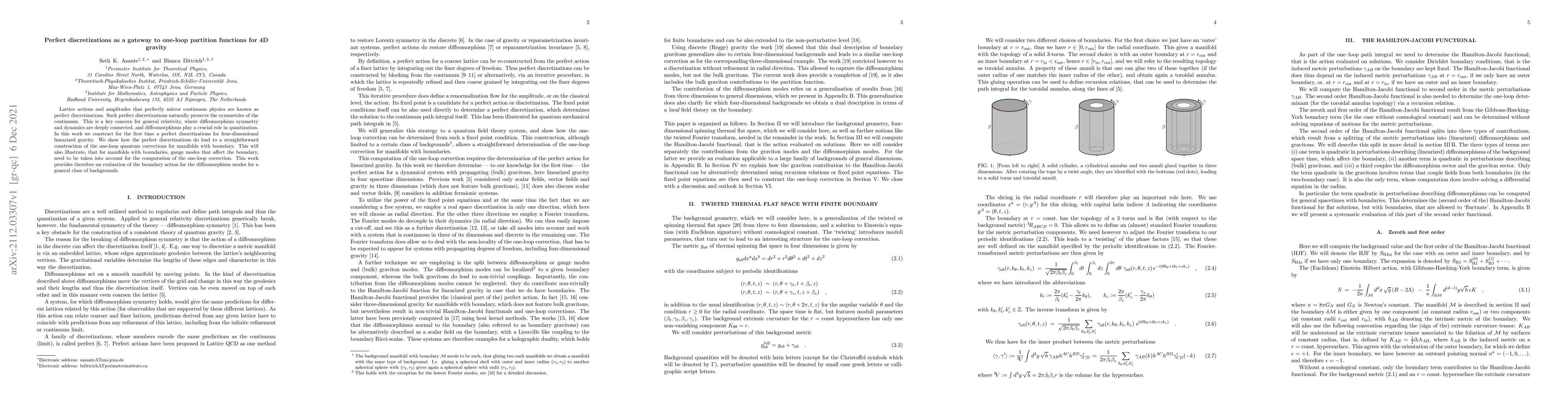 Thumbnail for Perfect discretizations as a gateway to one-loop partition functions for
  4D gravity