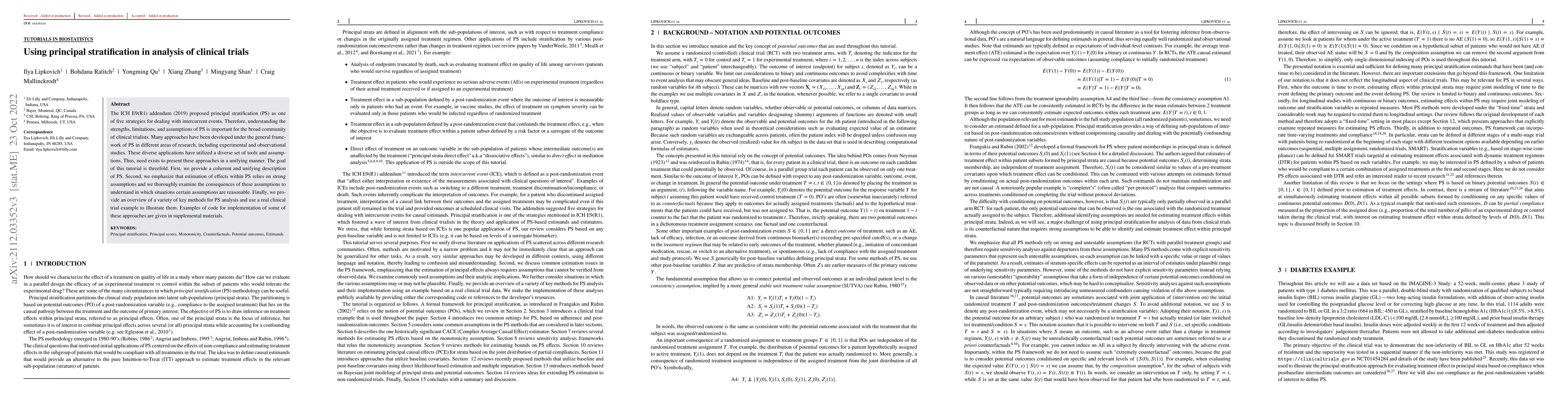 Thumbnail for Using principal stratification in analysis of clinical trials