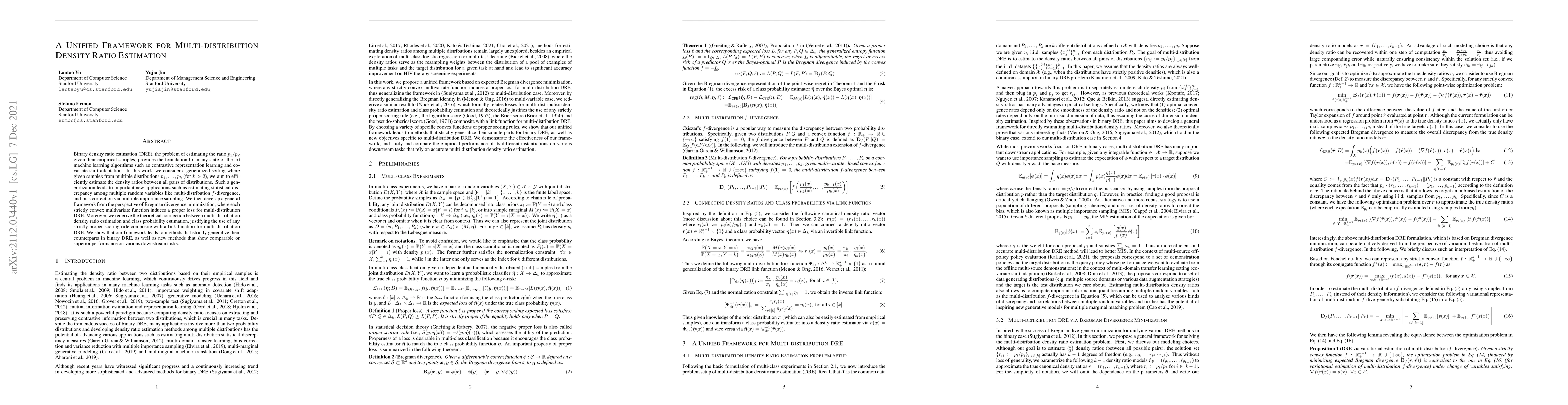 Thumbnail for A Unified Framework for Multi-distribution Density Ratio Estimation