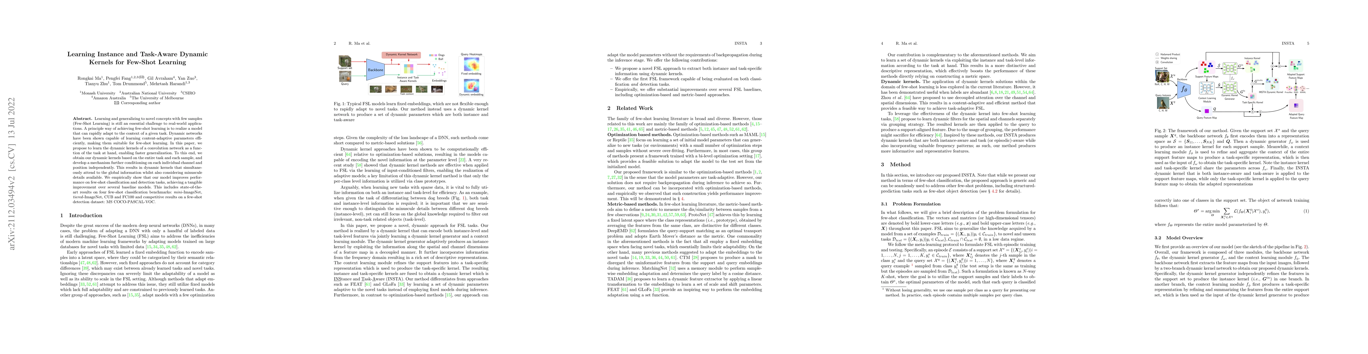 Thumbnail for Learning Instance and Task-Aware Dynamic Kernels for Few Shot Learning