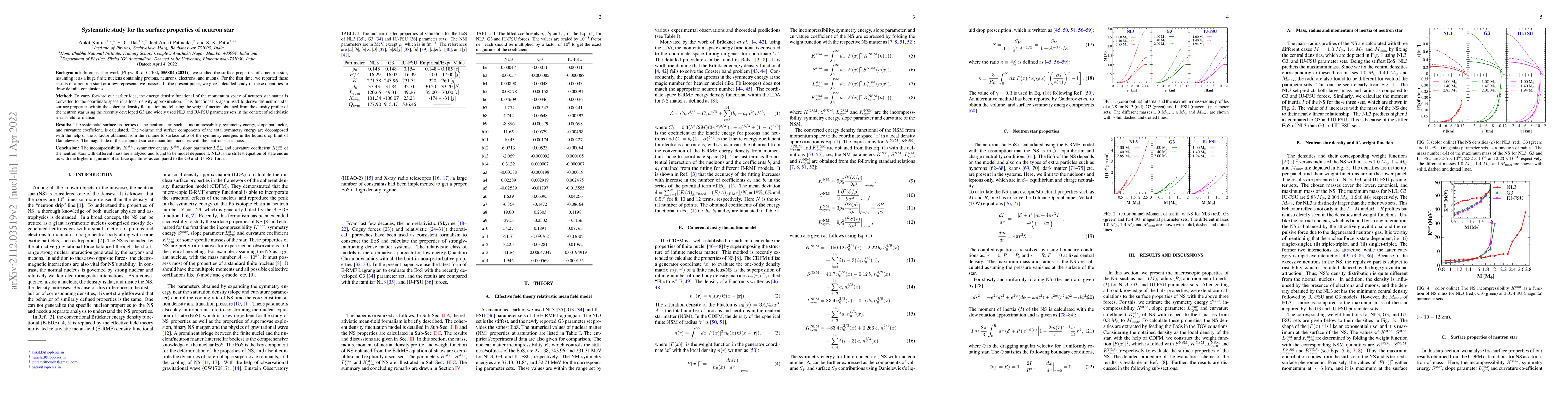 Thumbnail for Systematic study for the surface properties of neutron star