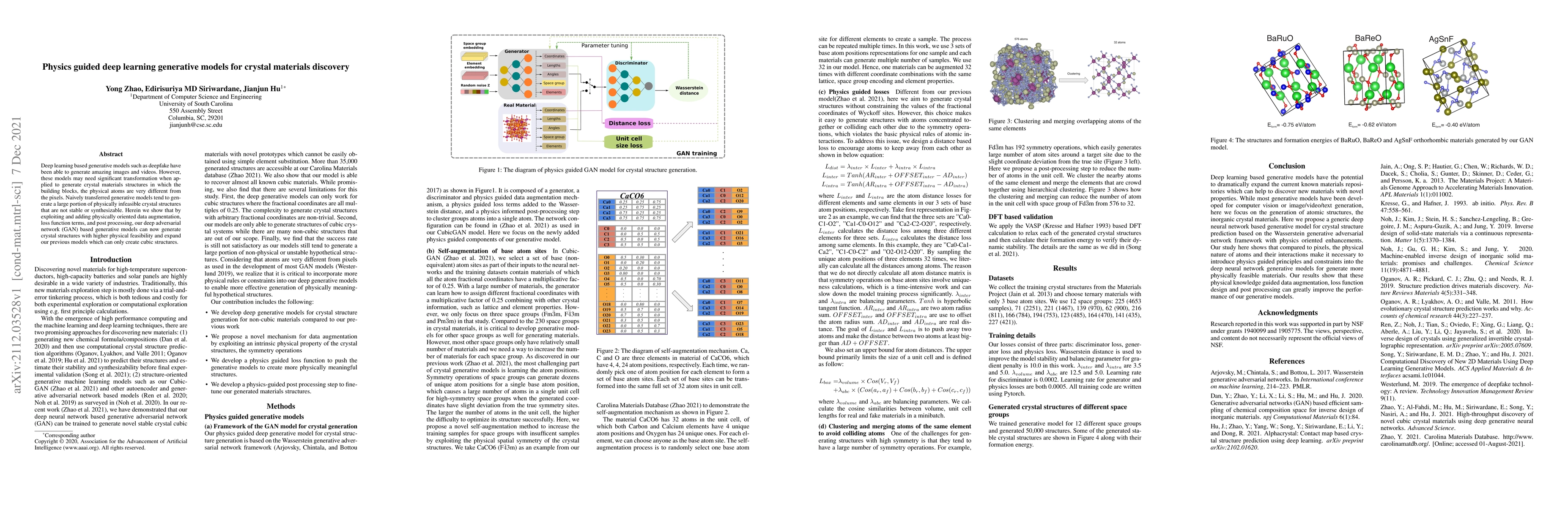 Thumbnail for Physics guided deep learning generative models for crystal materials
  discovery