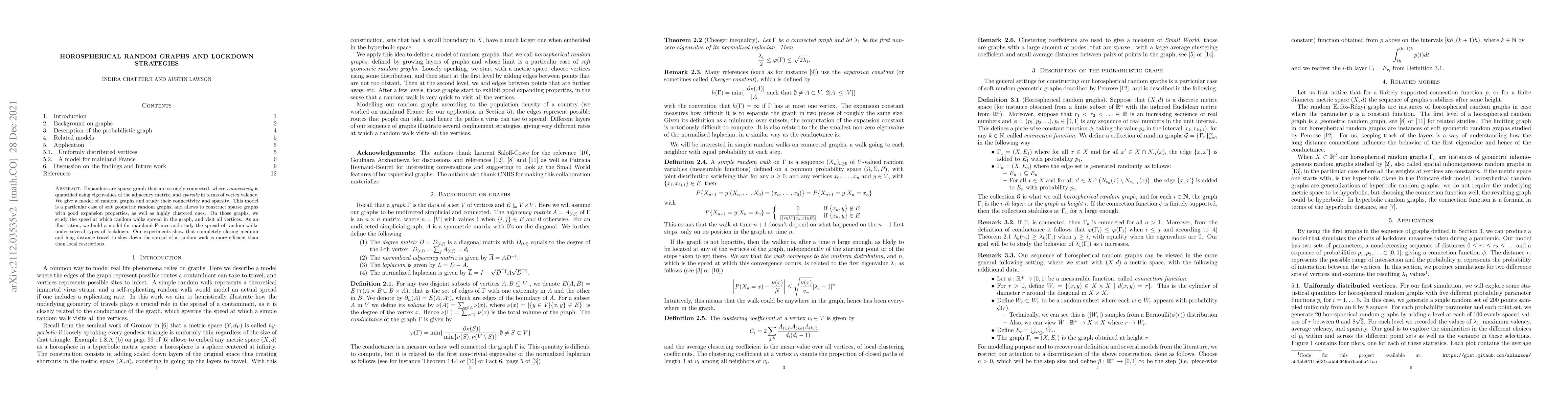 Thumbnail for Horospherical random graphs
