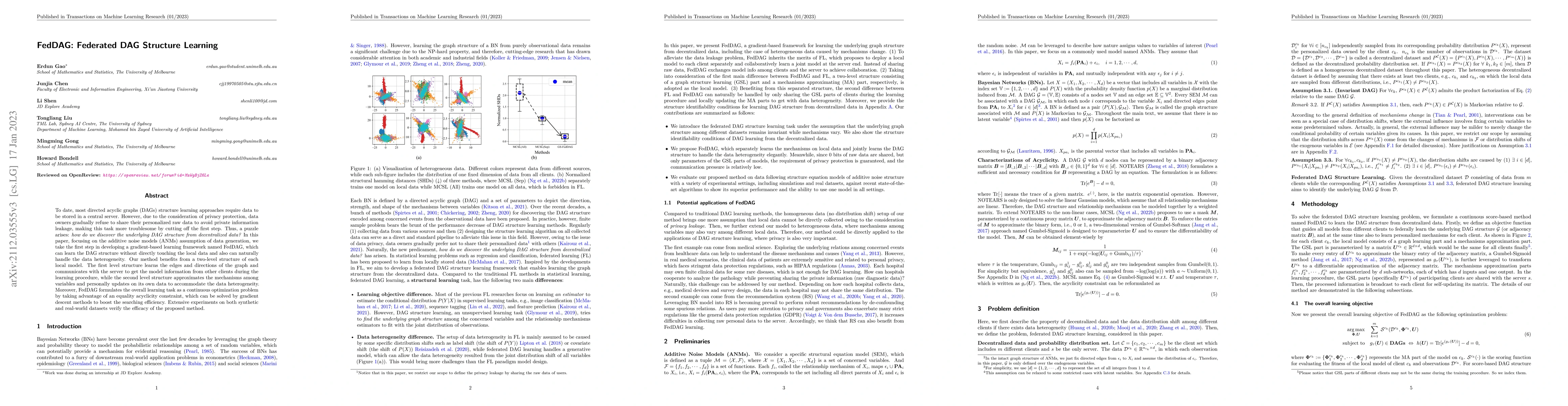 Thumbnail for FedDAG: Federated DAG Structure Learning