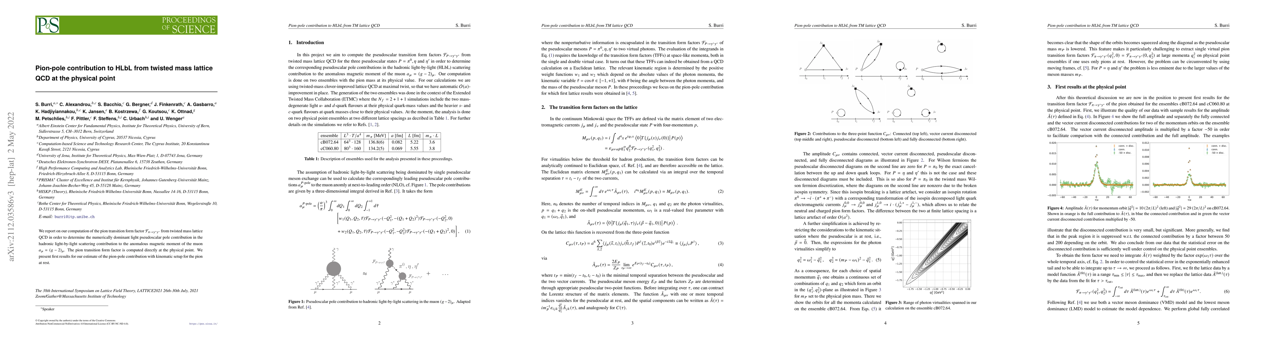 Thumbnail for Pion-pole contribution to HLbL from twisted mass lattice QCD at the
  physical point