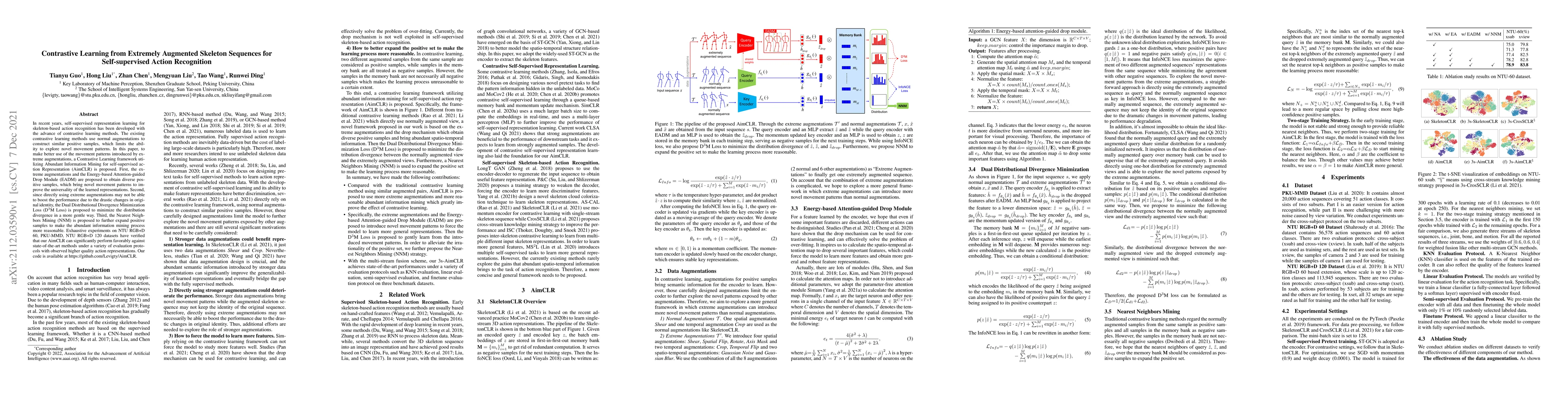 Thumbnail for Contrastive Learning from Extremely Augmented Skeleton Sequences for
  Self-supervised Action Recognition