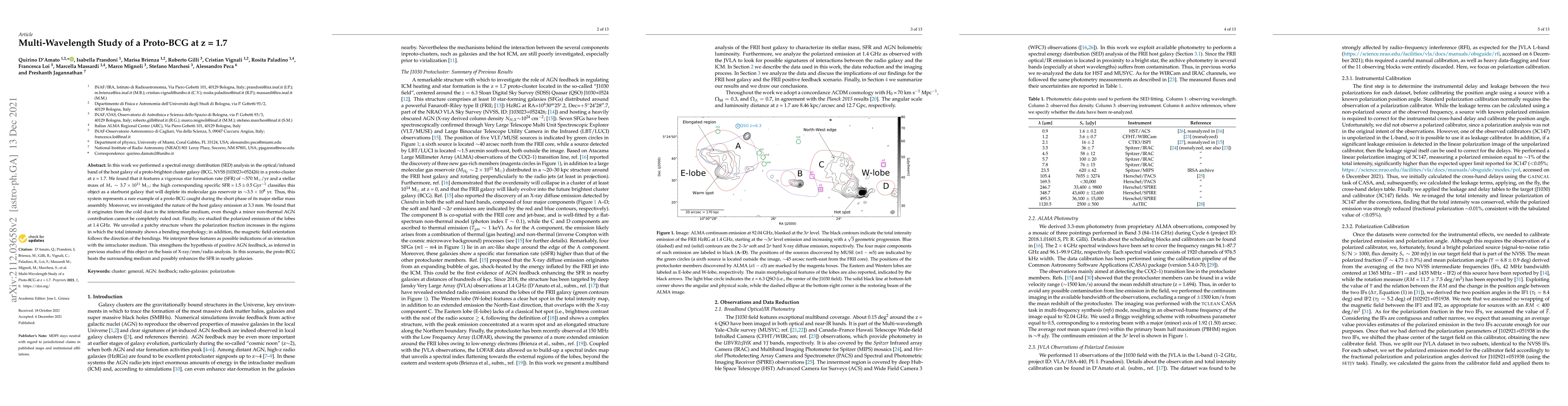 Thumbnail for Multi-Wavelength Study of a Proto-BCG at z = 1.7
