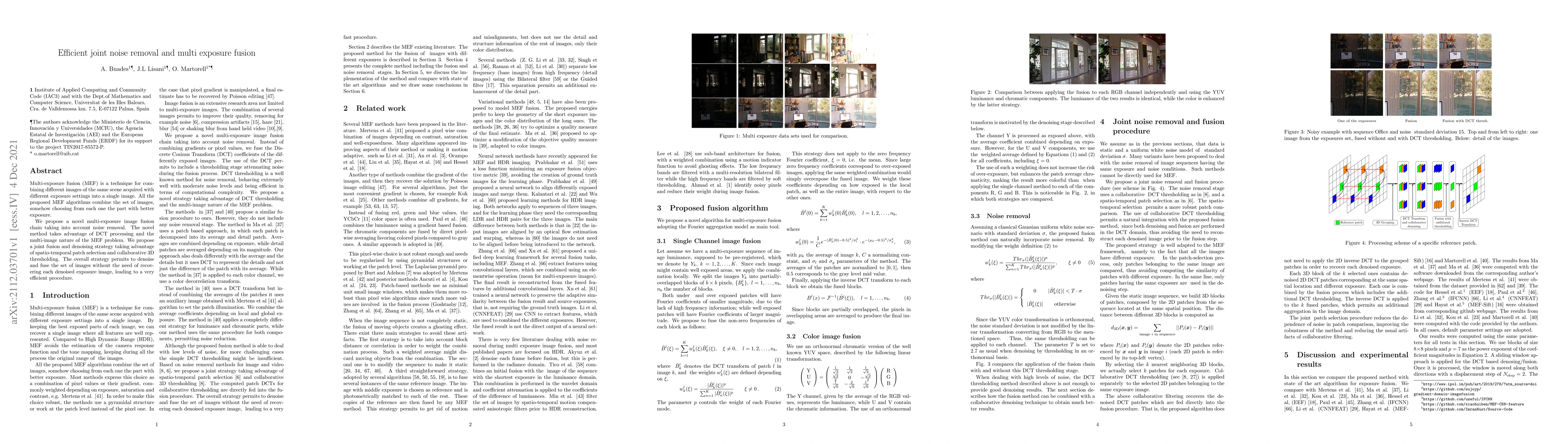 Thumbnail for Efficient joint noise removal and multi exposure fusion