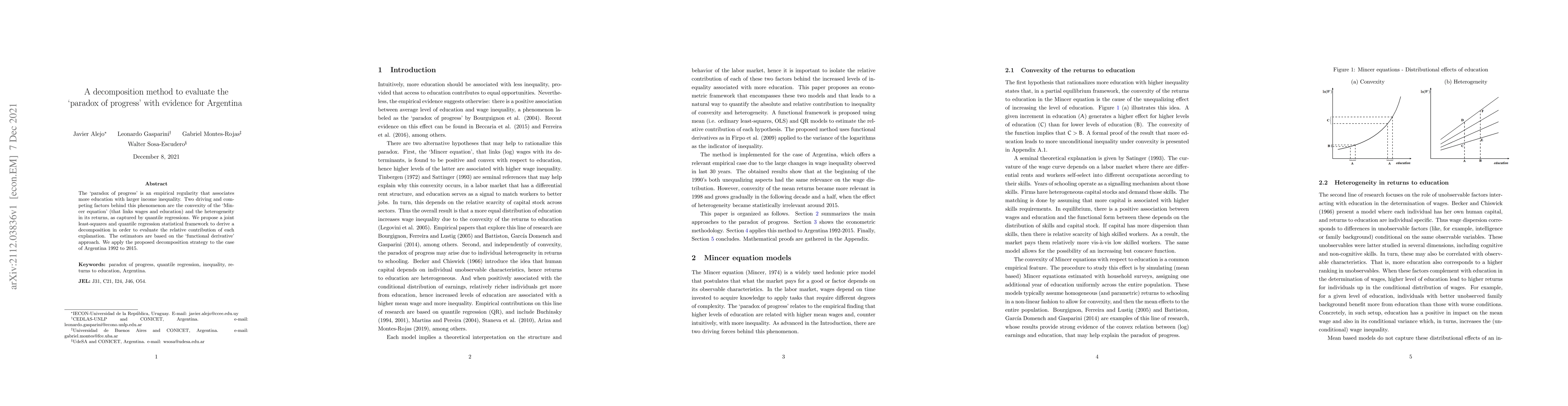 Thumbnail for A decomposition method to evaluate the `paradox of progress' with
  evidence for Argentina