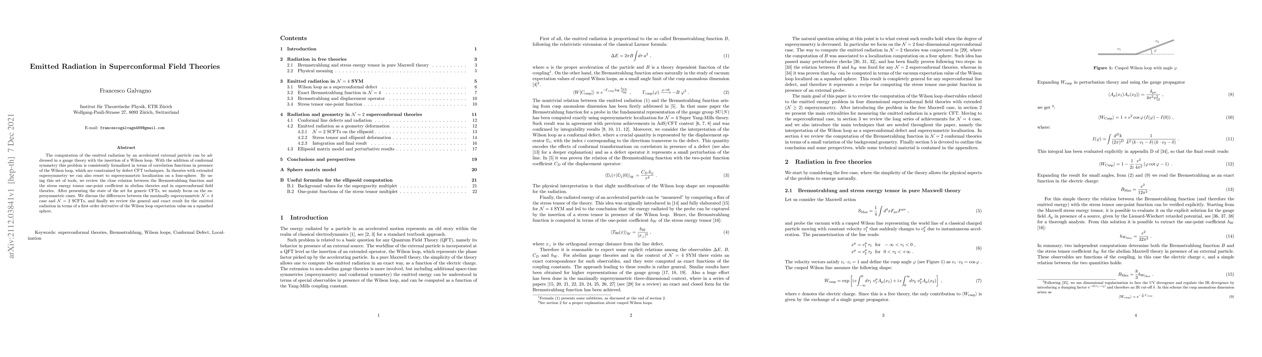 Thumbnail for Emitted Radiation in Superconformal Field Theories