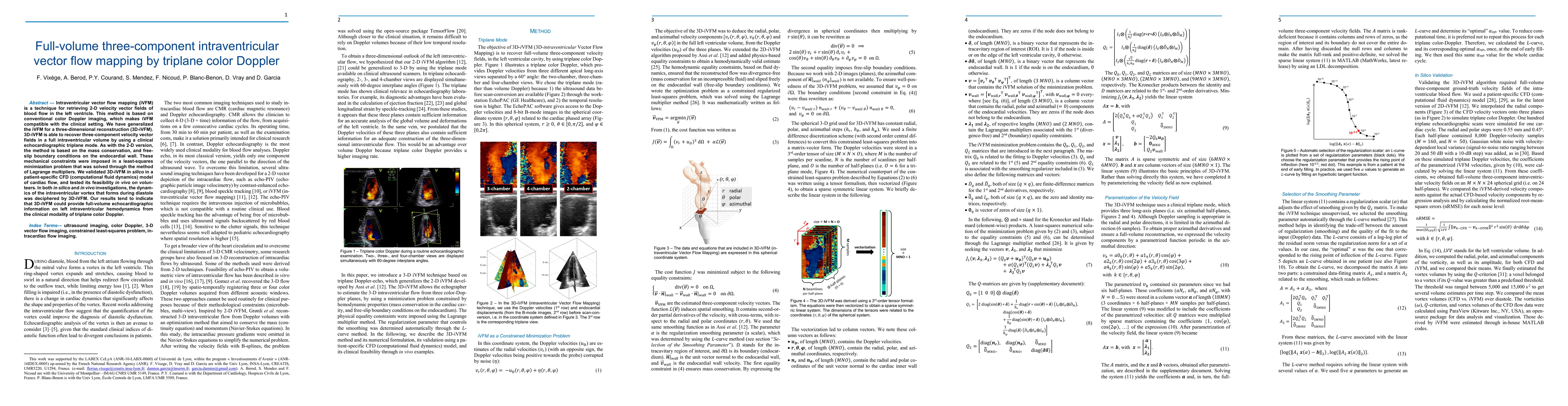 Thumbnail for Full-volume three-component intraventricular vector flow mapping by
  triplane color Doppler