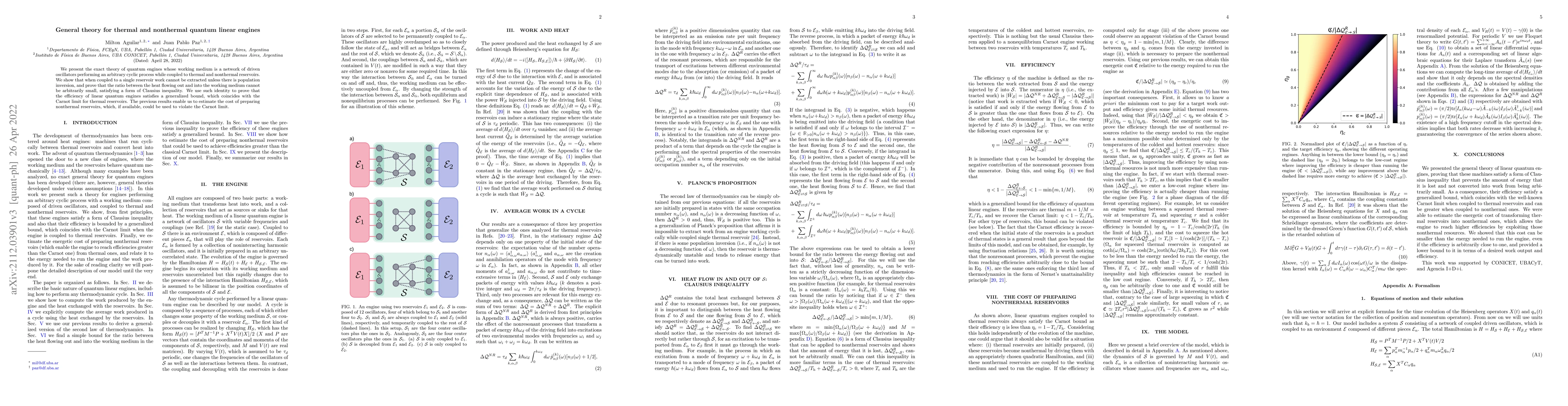 Thumbnail for General theory for thermal and nonthermal quantum linear engines