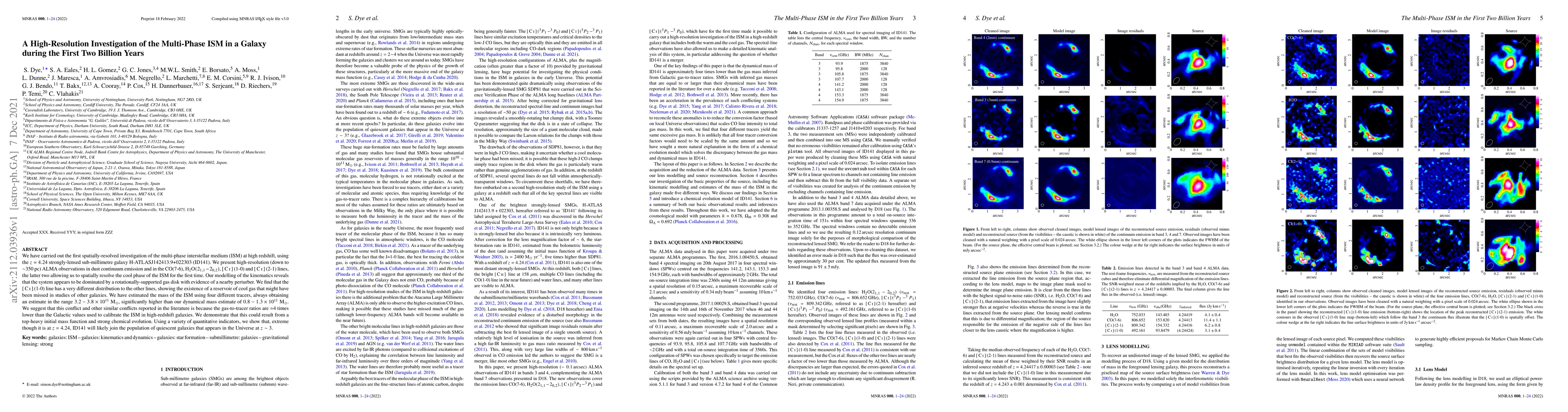 Thumbnail for A High-Resolution Investigation of the Multi-Phase ISM in a Galaxy
  during the First Two Billion Years