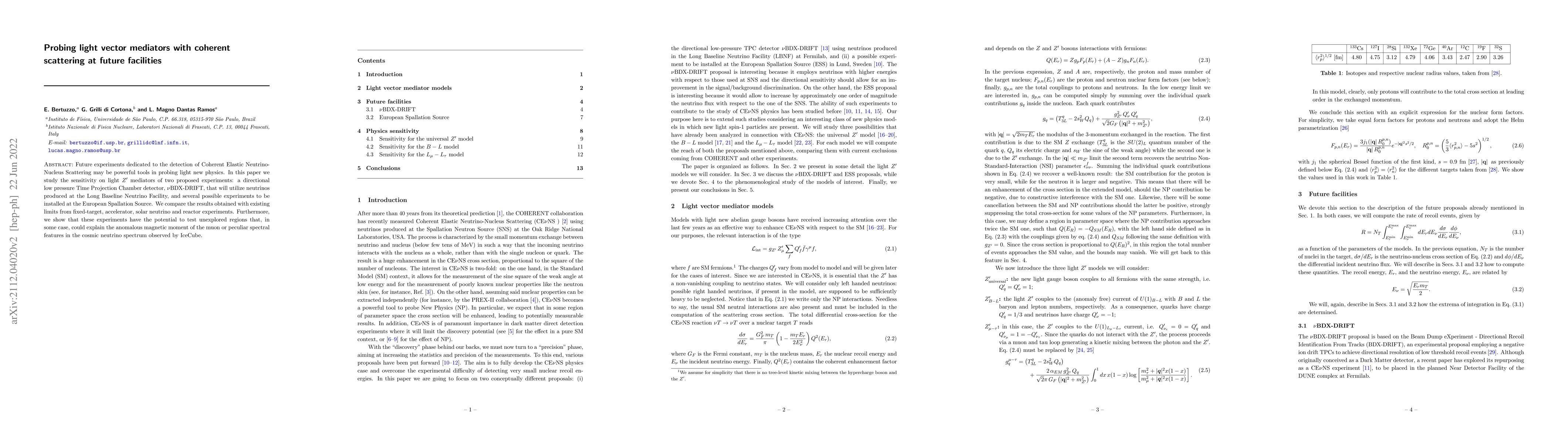 Thumbnail for Probing light vector mediators with coherent scattering at future
  facilities