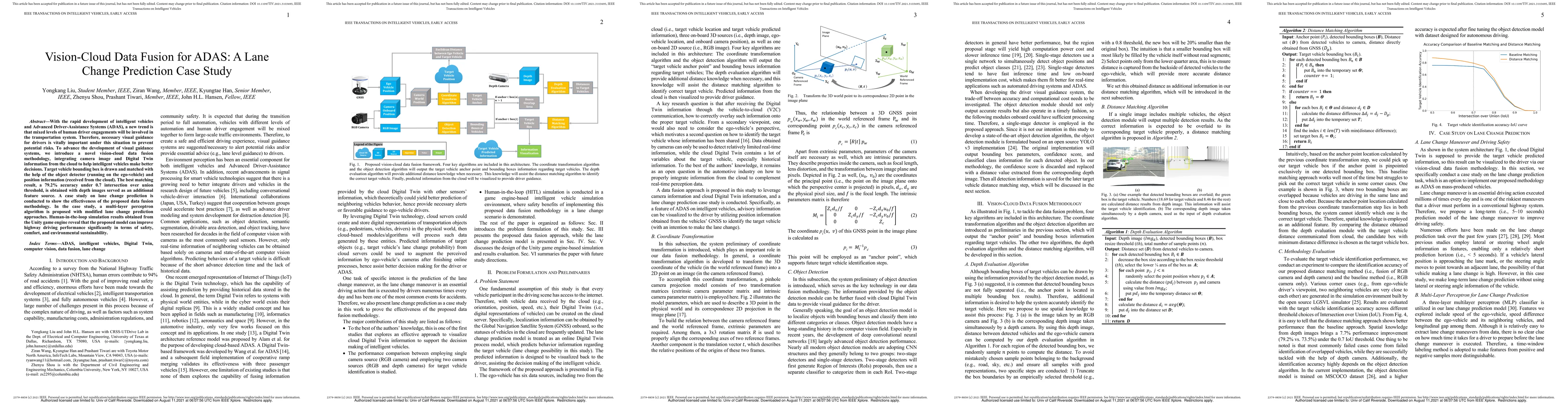 Thumbnail for Vision-Cloud Data Fusion for ADAS: A Lane Change Prediction Case Study