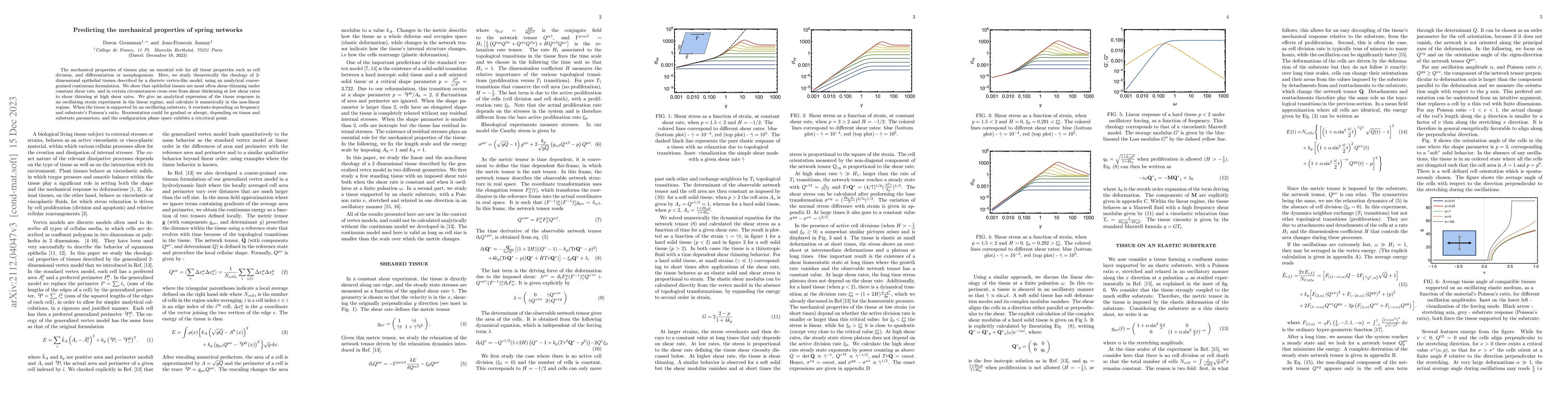 Thumbnail for Rheology of 2D vertex model