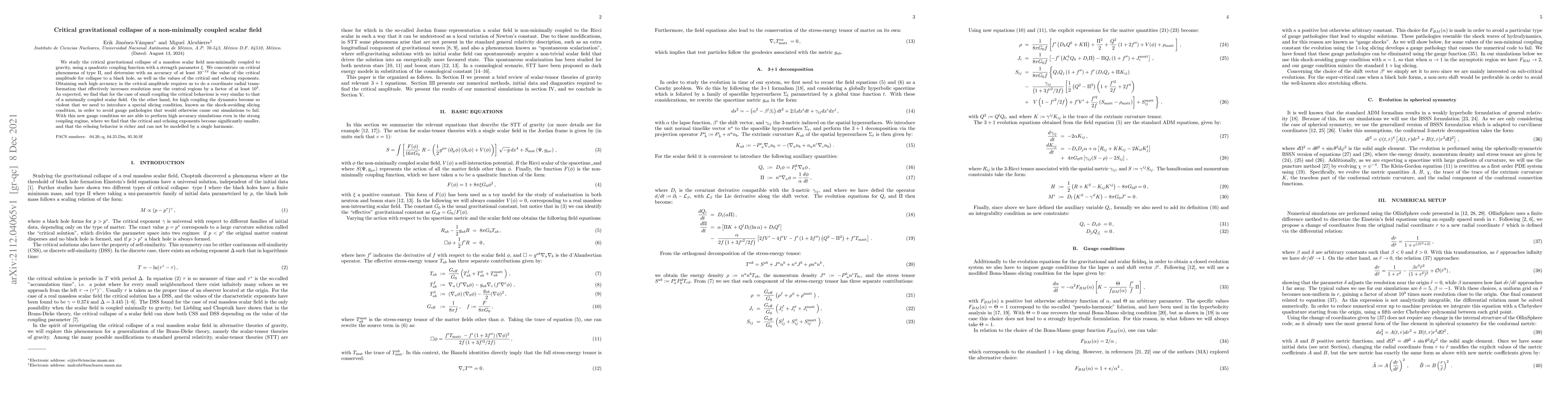 Thumbnail for Critical gravitational collapse of a non-minimally coupled scalar field