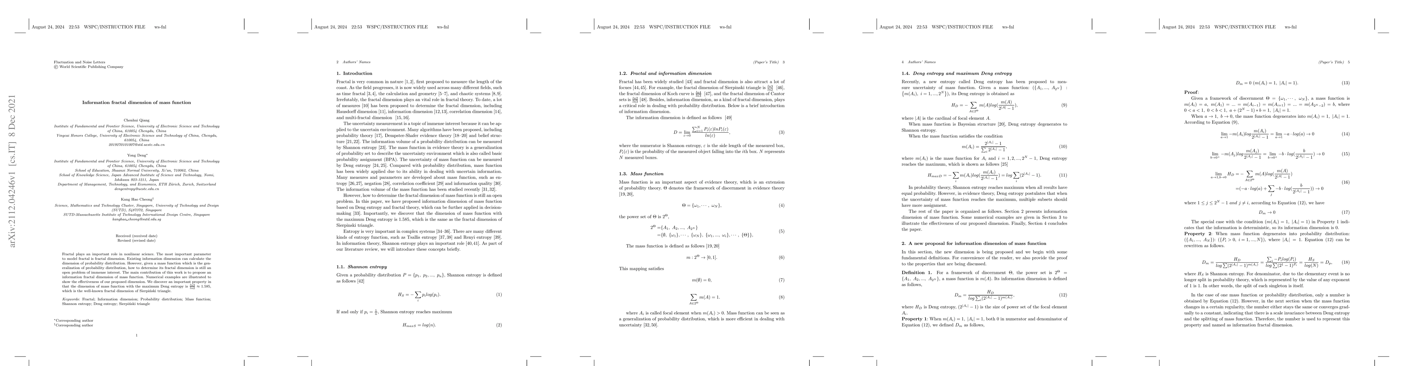 Thumbnail for Information fractal dimension of mass function