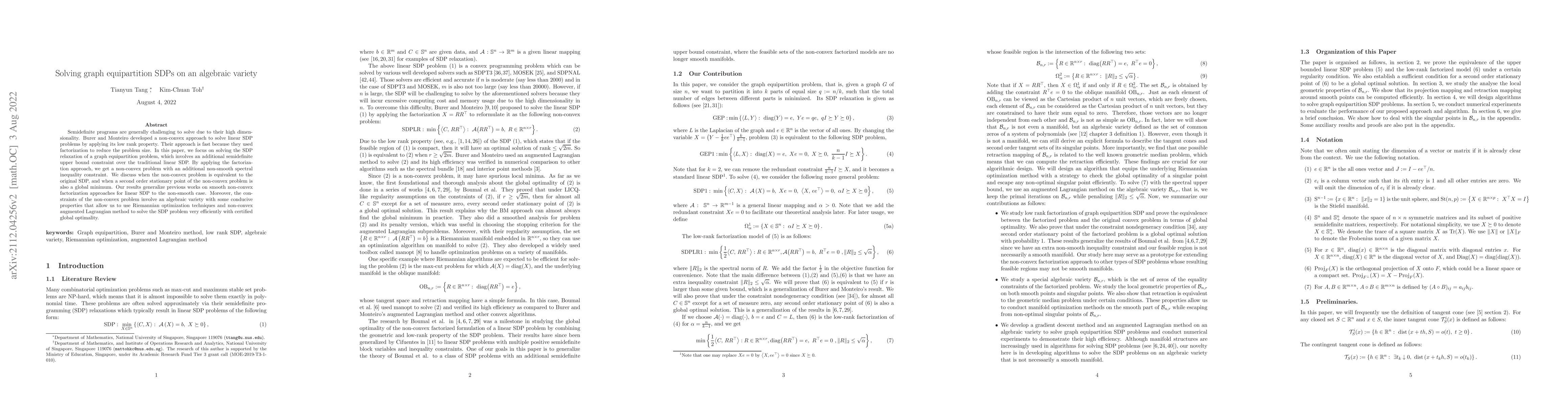 Thumbnail for Solving graph equipartition SDPs on an algebraic variety
