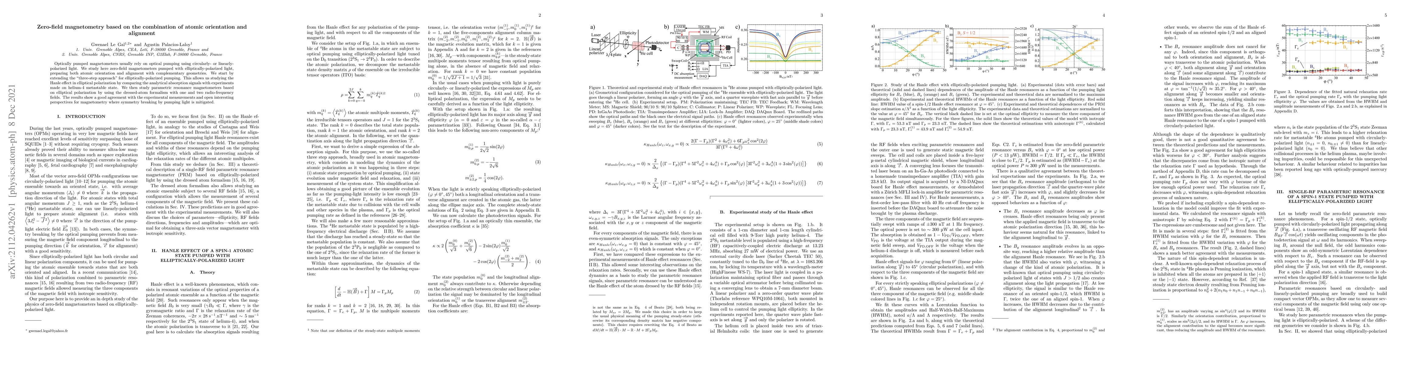 Thumbnail for Zero-field magnetometry based on the combination of atomic orientation
  and alignment