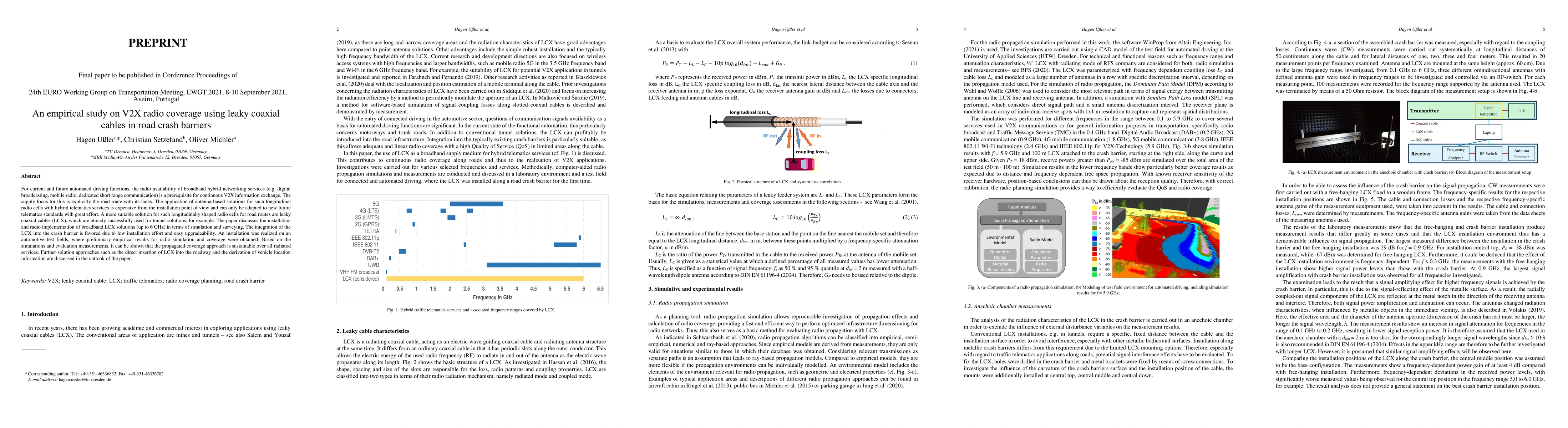 Thumbnail for An empirical study on V2X radio coverage using leaky coaxial cables in
  road crash barriers