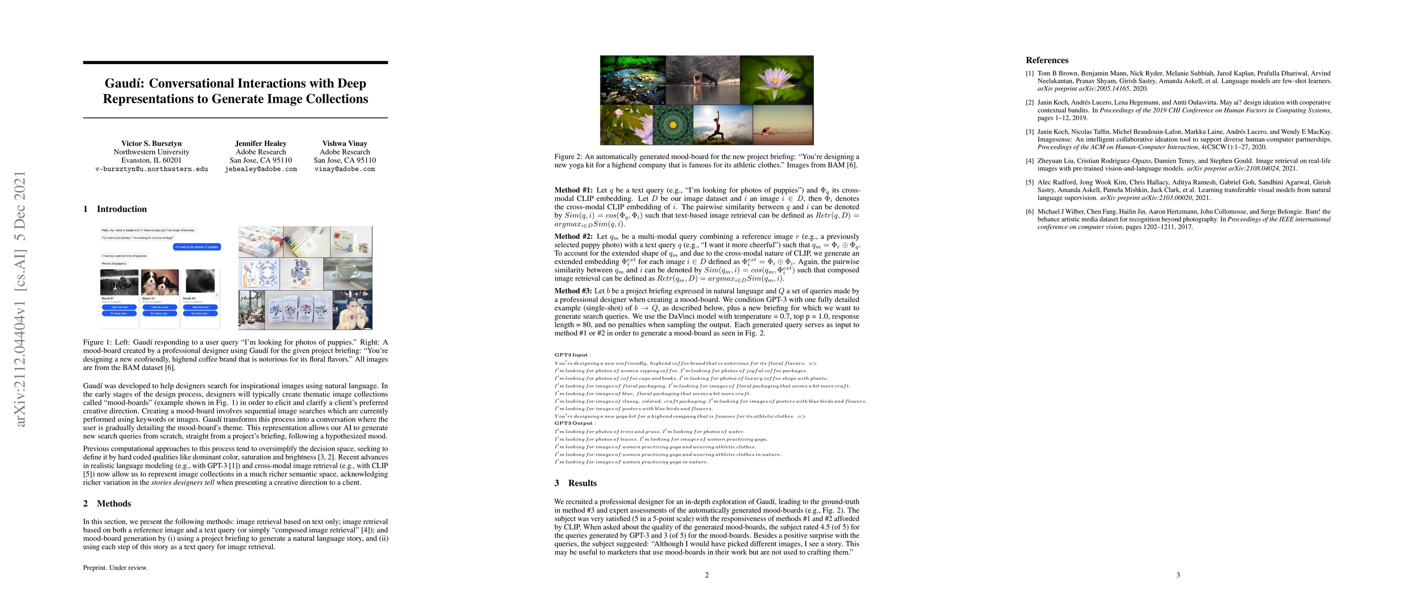 Thumbnail for Gaud\'i: Conversational Interactions with Deep Representations to
  Generate Image Collections