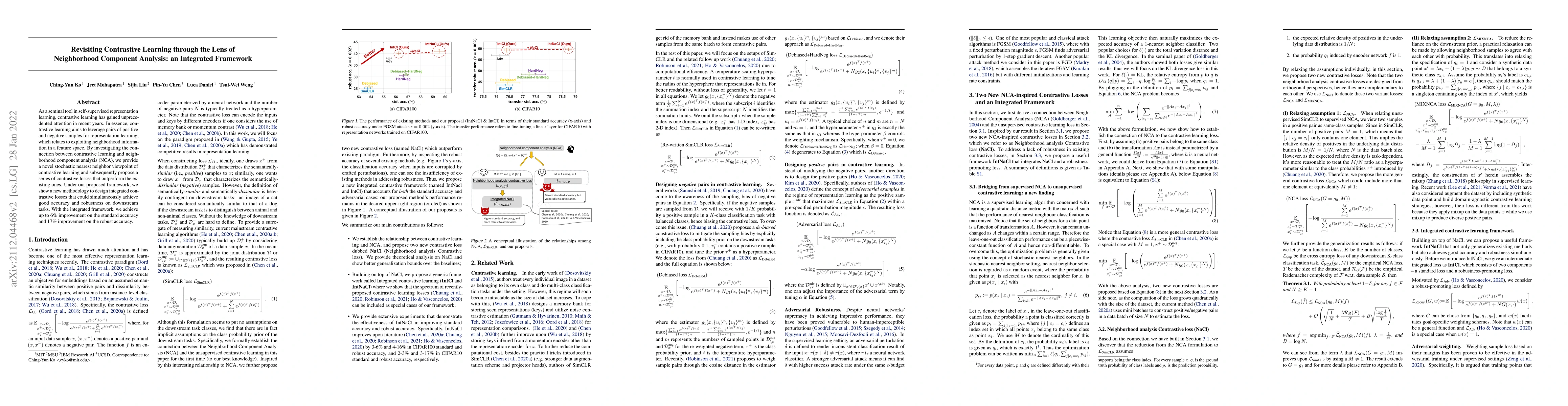 Thumbnail for Revisiting Contrastive Learning through the Lens of Neighborhood
  Component Analysis: an Integrated Framework