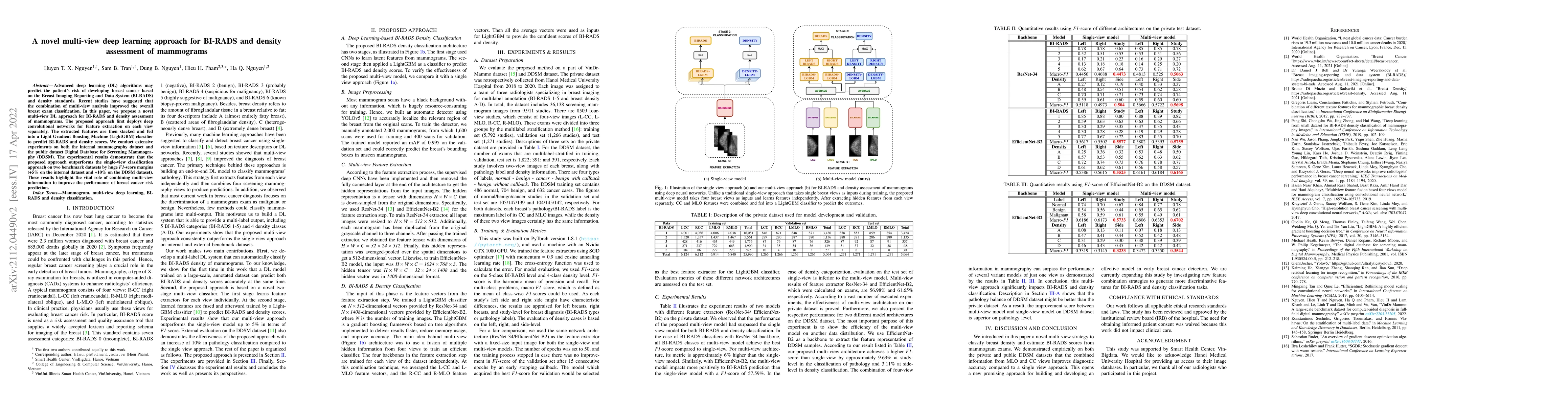 Thumbnail for A novel multi-view deep learning approach for BI-RADS and density
  assessment of mammograms
