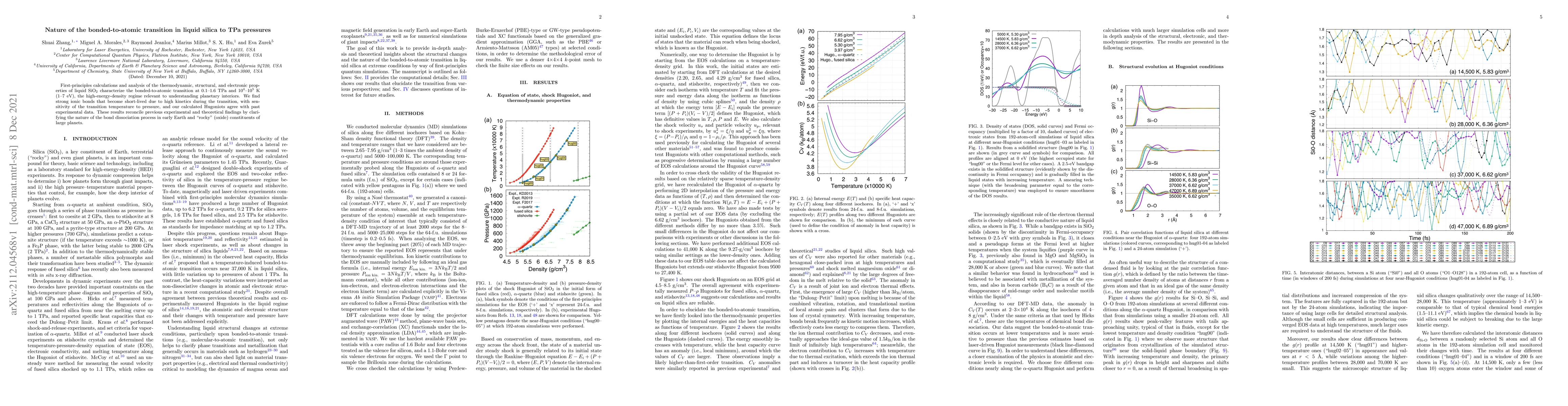 Thumbnail for Nature of the bonded-to-atomic transition in liquid silica to TPa
  pressures