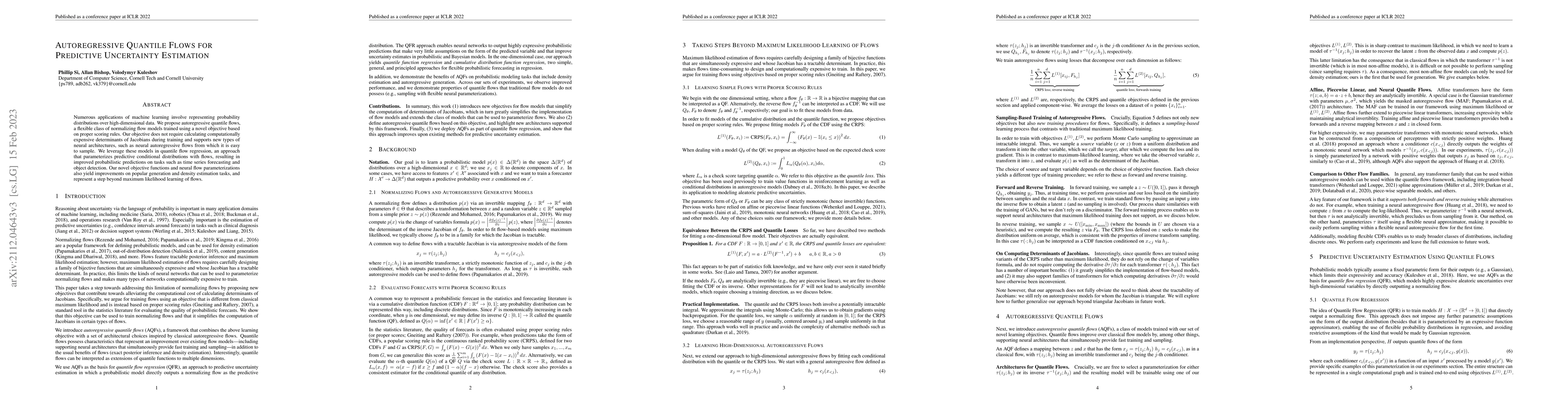Thumbnail for Autoregressive Quantile Flows for Predictive Uncertainty Estimation