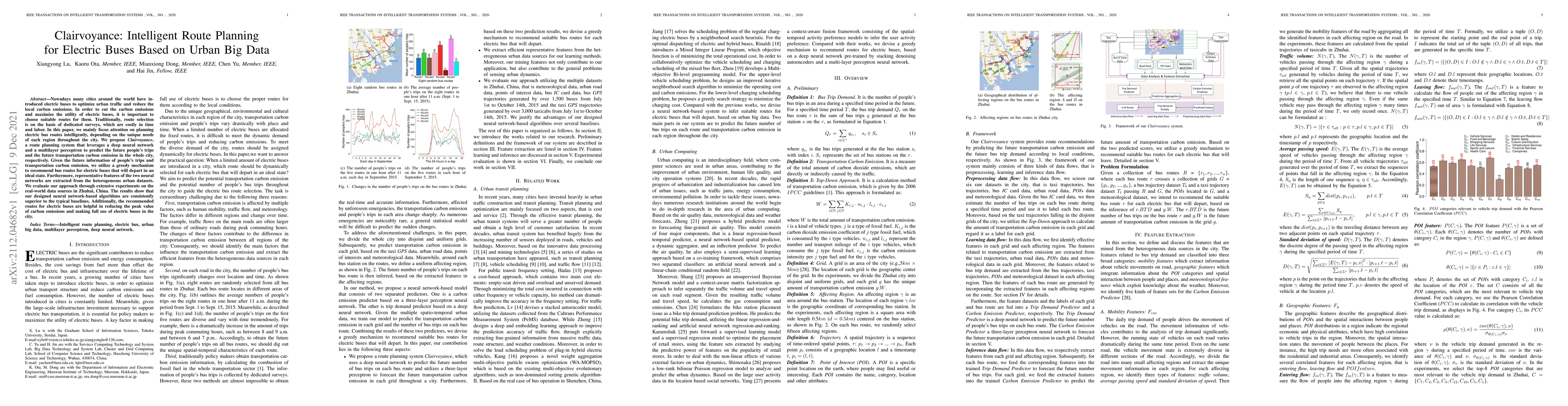 Thumbnail for Clairvoyance: Intelligent Route Planning for Electric Buses Based on
  Urban Big Data