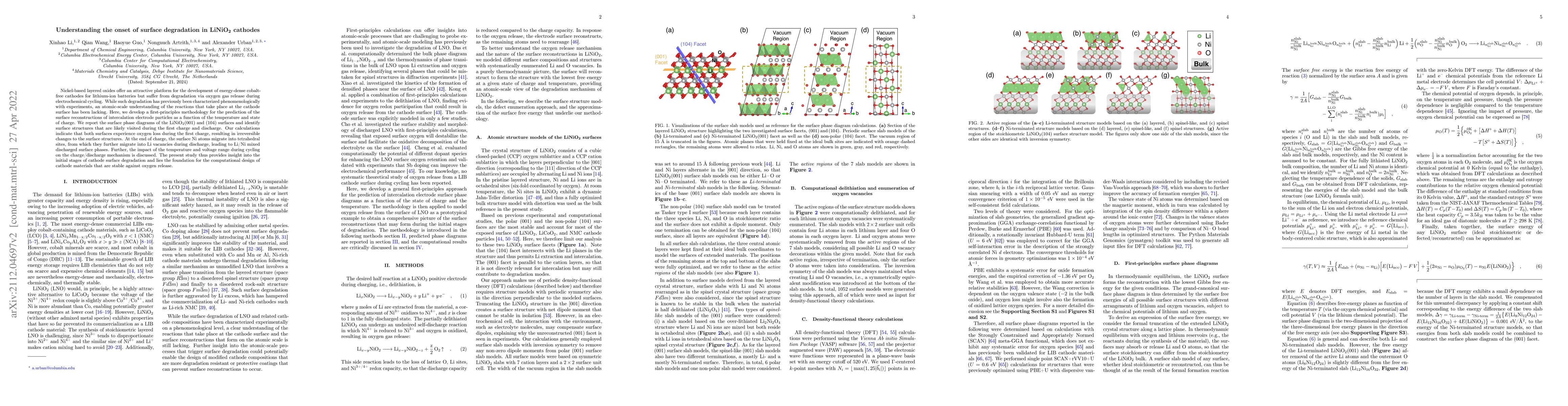 Thumbnail for Understanding the onset of surface degradation in LiNiO2 cathodes
