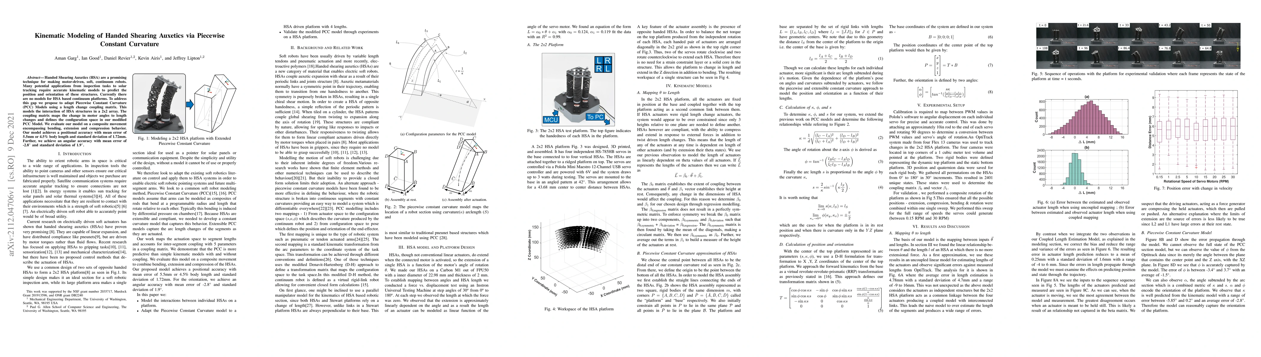 Thumbnail for Kinematic Modeling of Handed Shearing Auxetics via Piecewise Constant
  Curvature