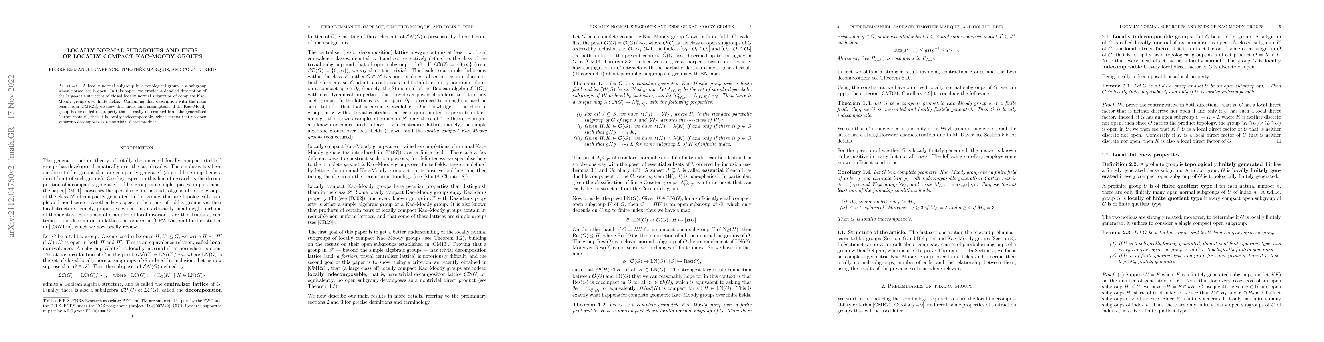 Thumbnail for Locally normal subgroups and ends of locally compact Kac-Moody groups