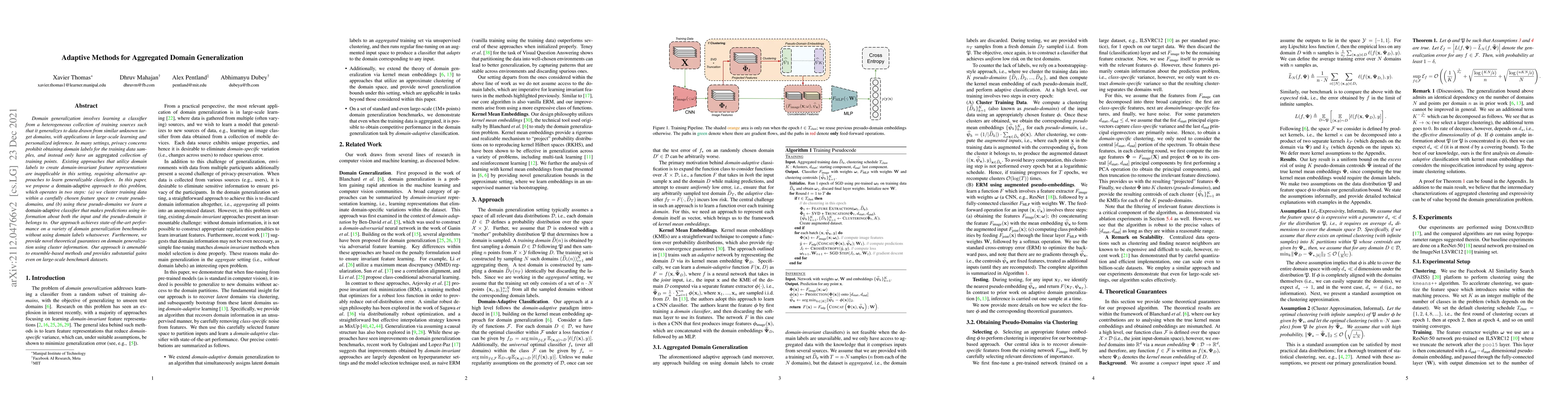 Thumbnail for Adaptive Methods for Aggregated Domain Generalization