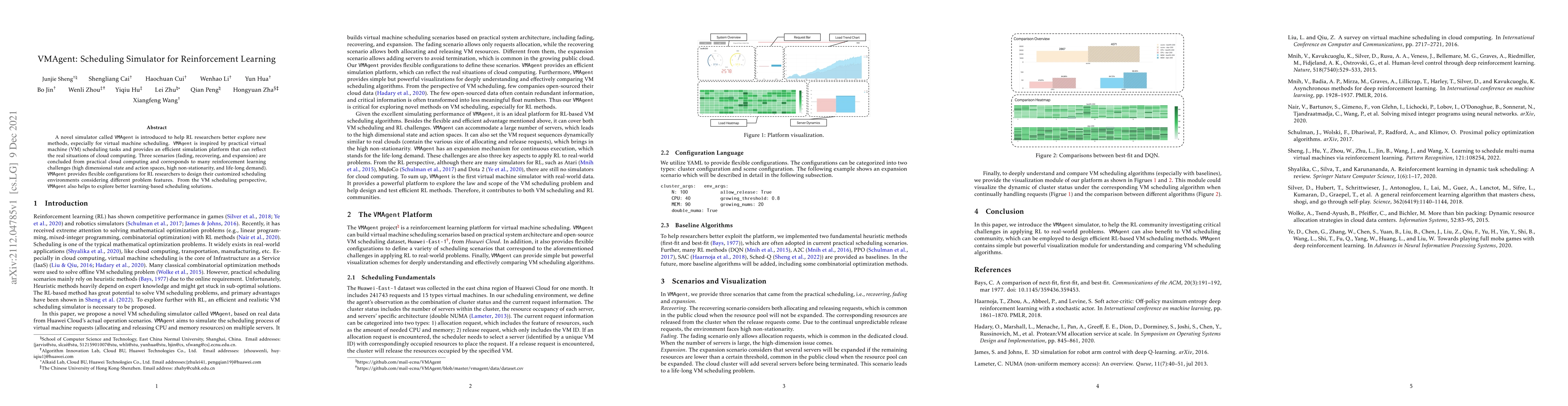 Thumbnail for VMAgent: Scheduling Simulator for Reinforcement Learning