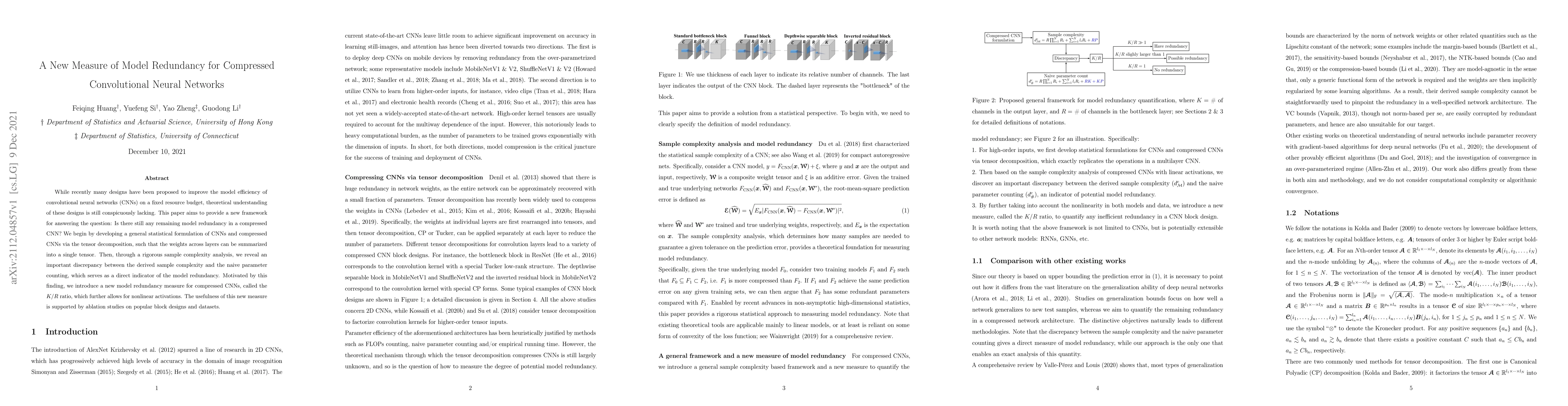 Thumbnail for A New Measure of Model Redundancy for Compressed Convolutional Neural
  Networks