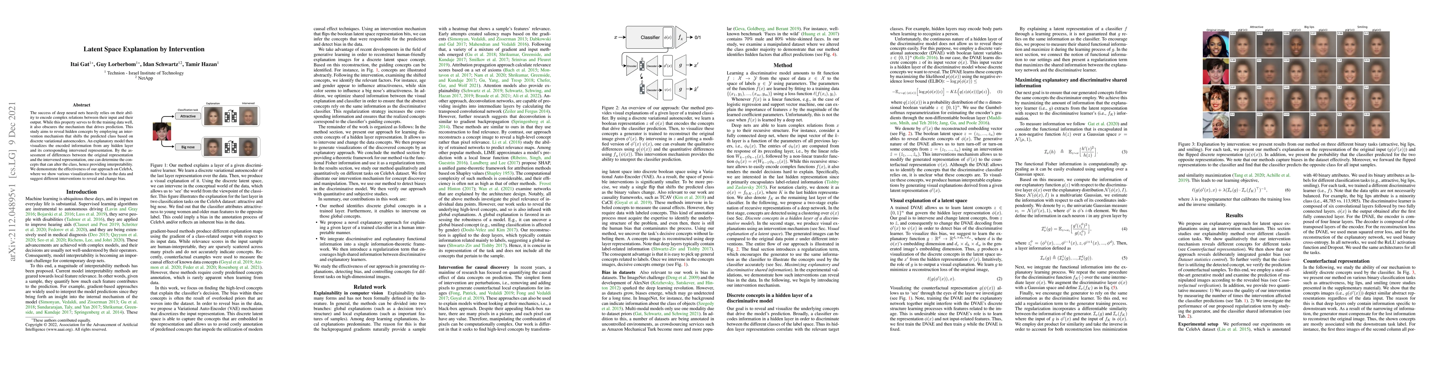 Thumbnail for Latent Space Explanation by Intervention