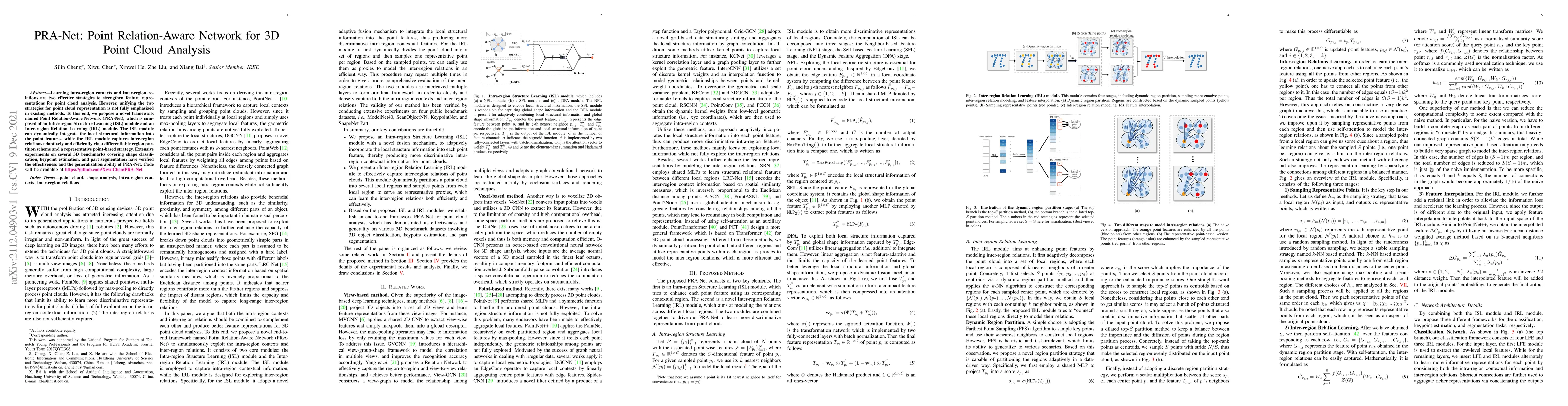 Thumbnail for PRA-Net: Point Relation-Aware Network for 3D Point Cloud Analysis