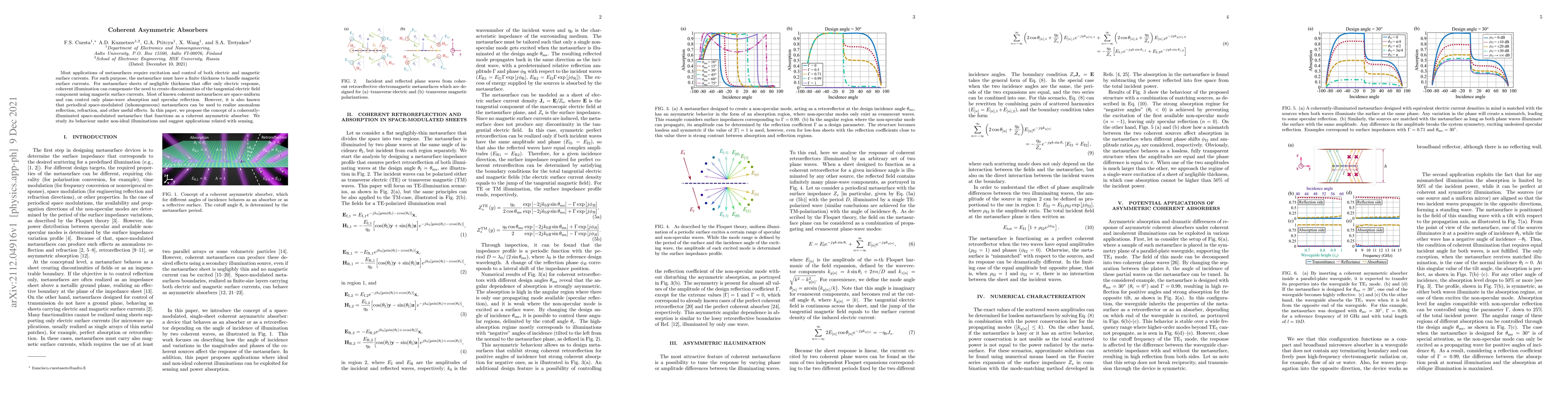 Thumbnail for Coherent Asymmetric Absorbers