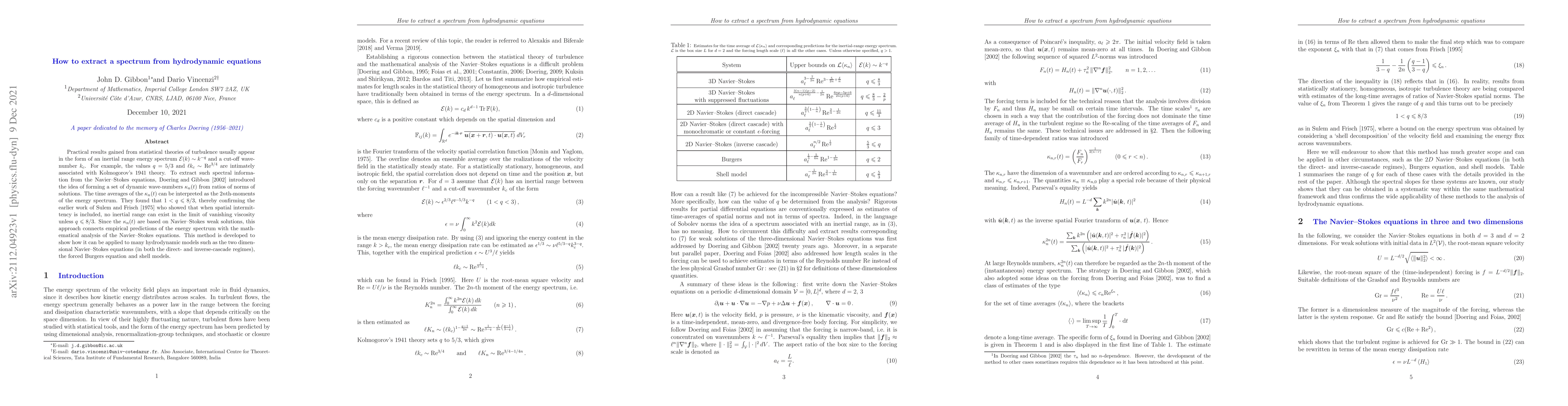 Thumbnail for How to extract a spectrum from hydrodynamic equations