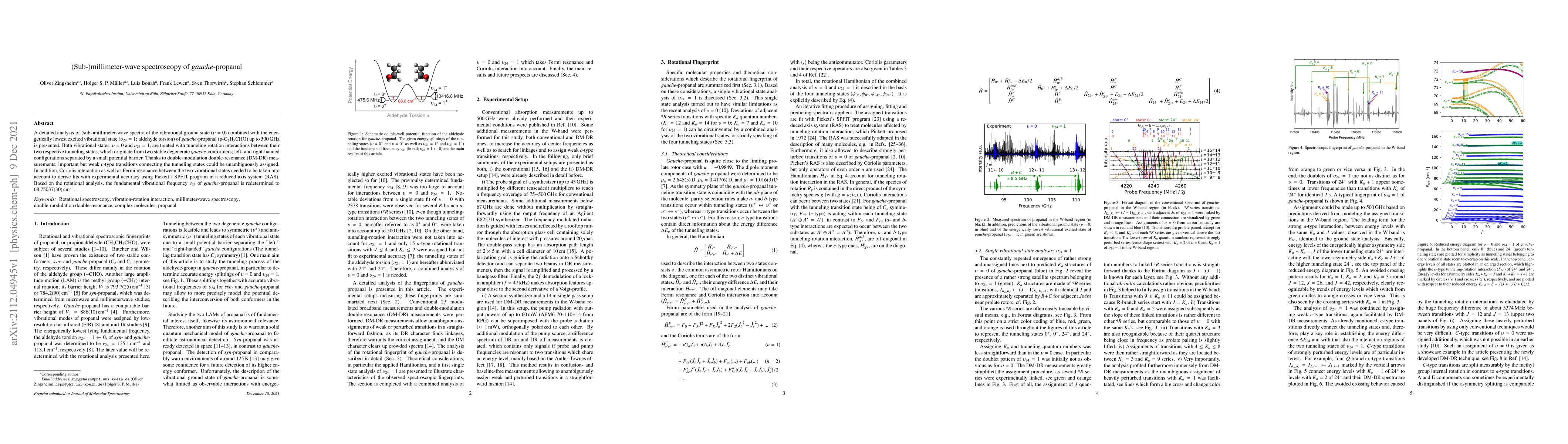 Thumbnail for (Sub-)millimeter-wave spectroscopy of gauche-propanal