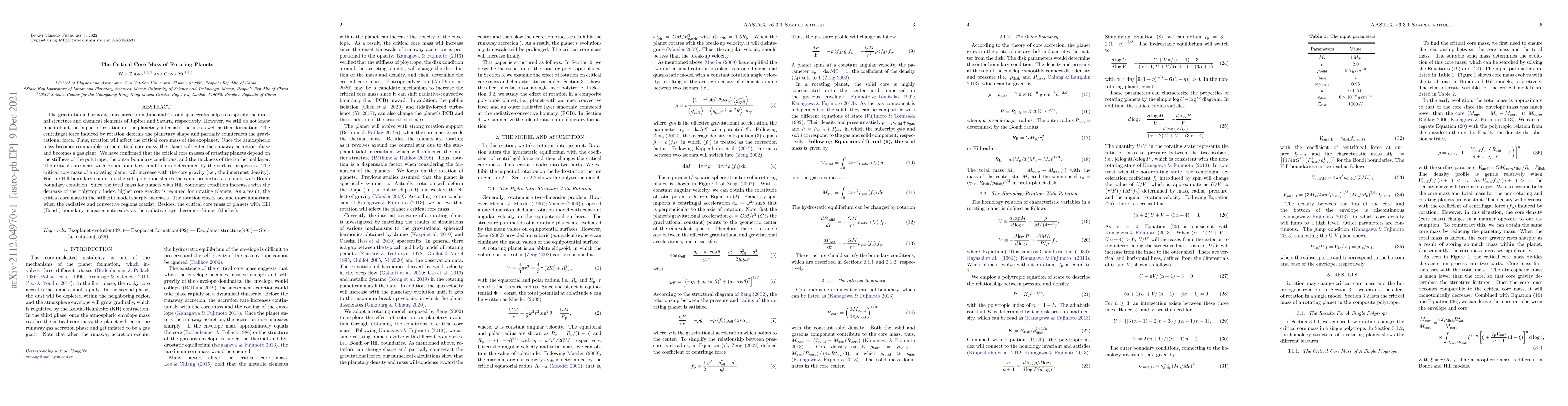 Thumbnail for The Critical Core Mass of Rotating Planets