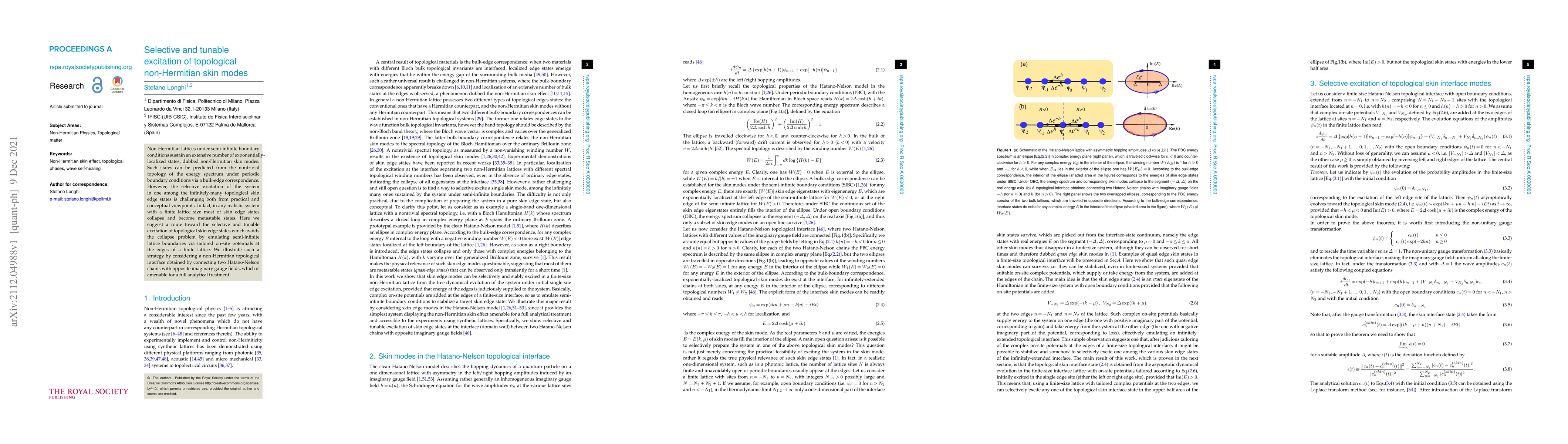 Thumbnail for Selective and tunable excitation of topological non-Hermitian skin modes