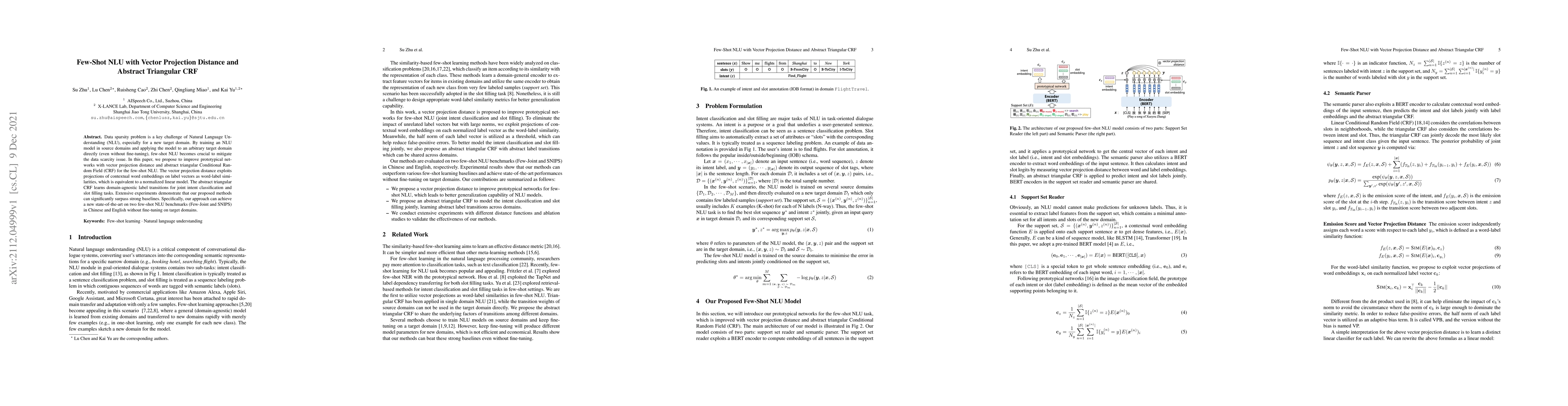 Thumbnail for Few-Shot NLU with Vector Projection Distance and Abstract Triangular CRF