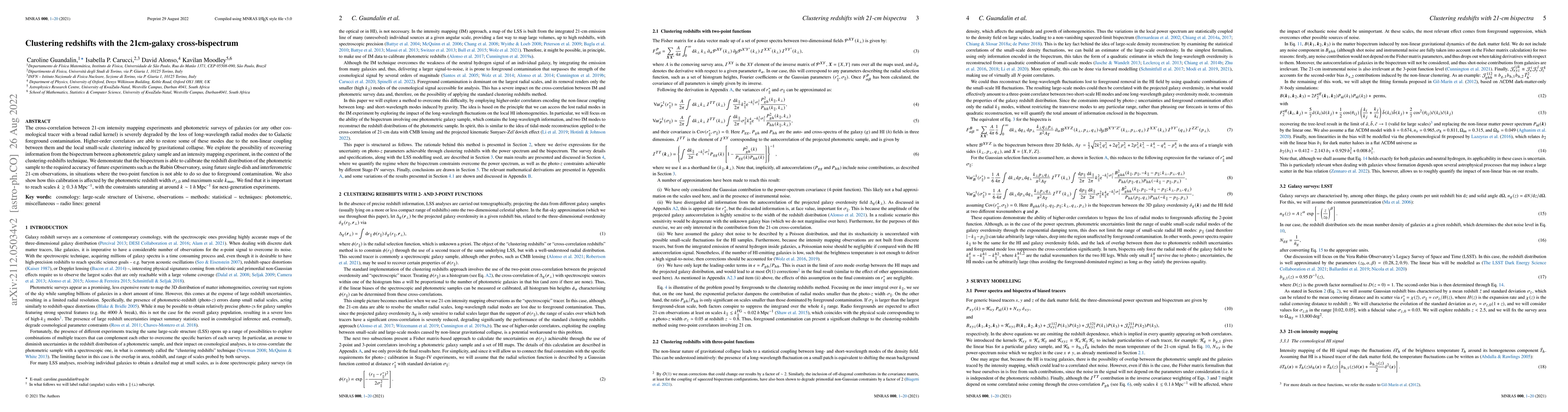 Thumbnail for Clustering redshifts with the 21cm-galaxy cross-bispectrum