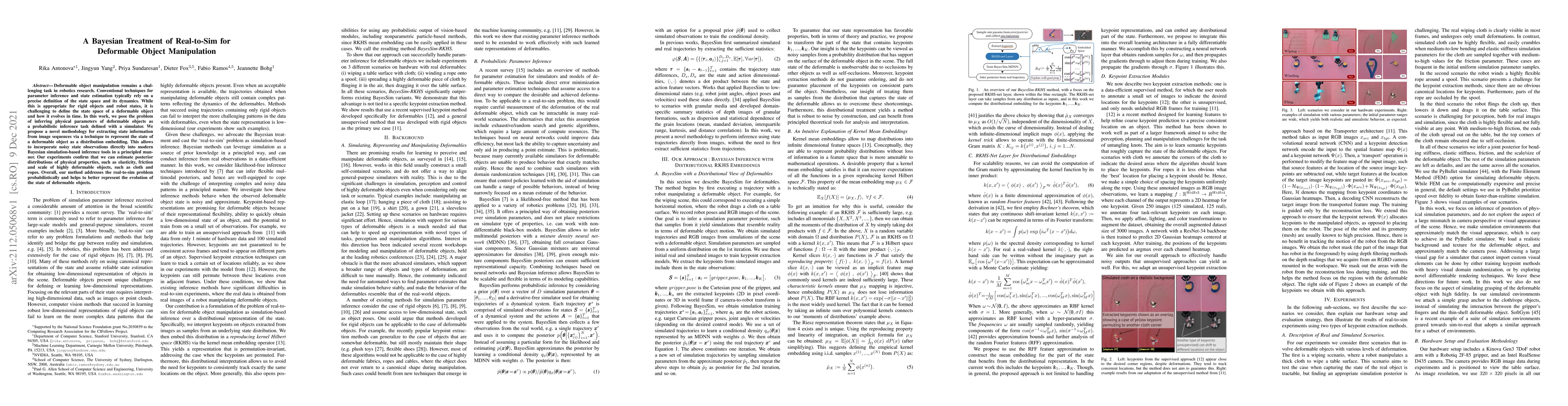 Thumbnail for A Bayesian Treatment of Real-to-Sim for Deformable Object Manipulation