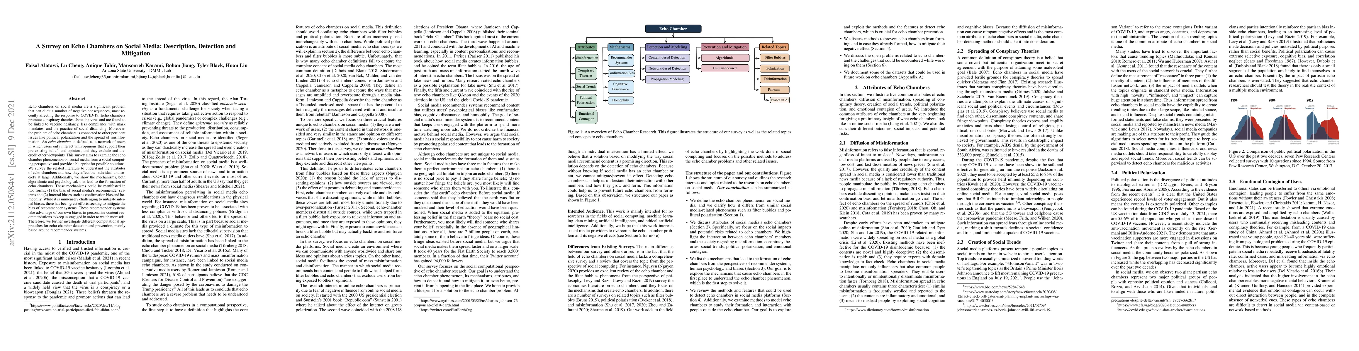 Thumbnail for A Survey on Echo Chambers on Social Media: Description, Detection and
  Mitigation