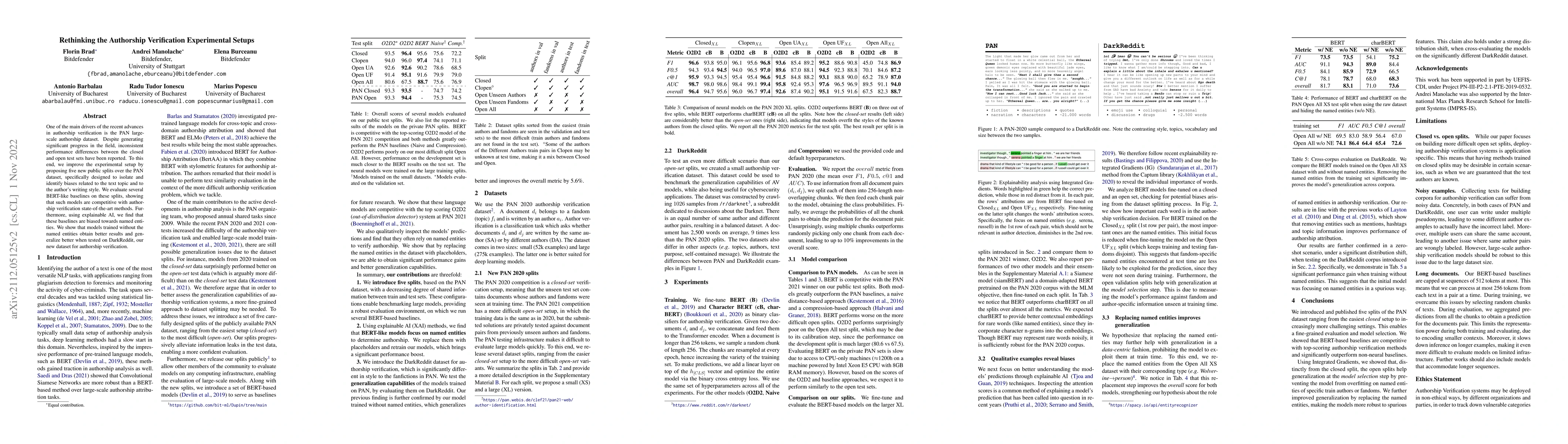 Thumbnail for Rethinking the Authorship Verification Experimental Setups