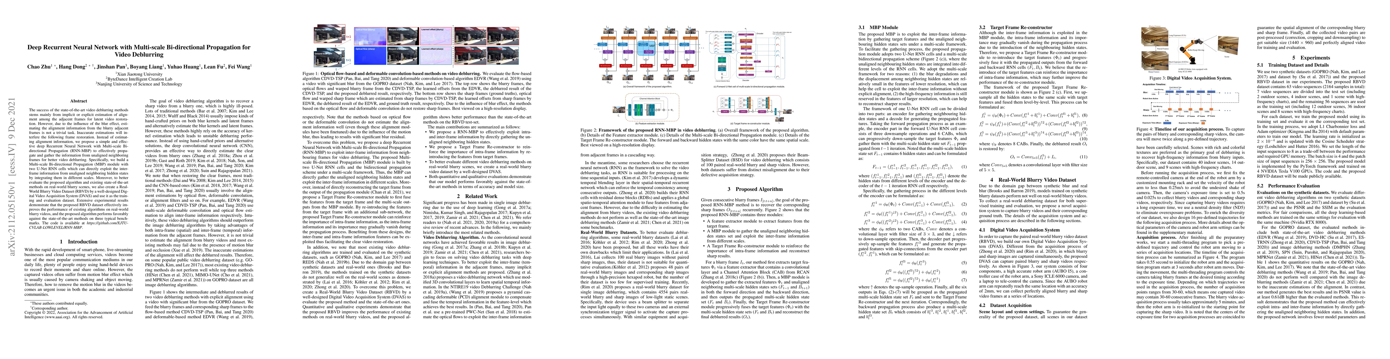 Thumbnail for Deep Recurrent Neural Network with Multi-scale Bi-directional
  Propagation for Video Deblurring